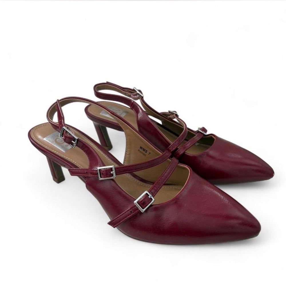 Dolce Vita Burgundy Slingback Heels